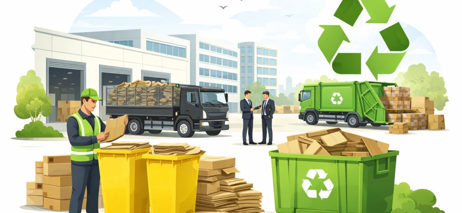 reciclarea deseurilor din hartie si carton, reciclare carton, colectare hartie carton, deseuri carton, reciclare hartie, gestionare ambalaje, eficienta operationala, organizare spatiu
